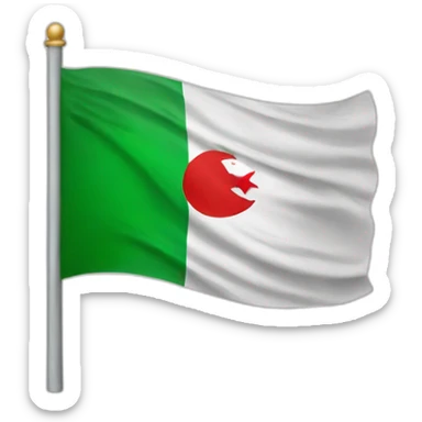 apple company logo with Algeria flag sticker