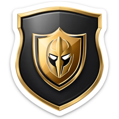 Vegas Golden Knights Logo on a shield  sticker