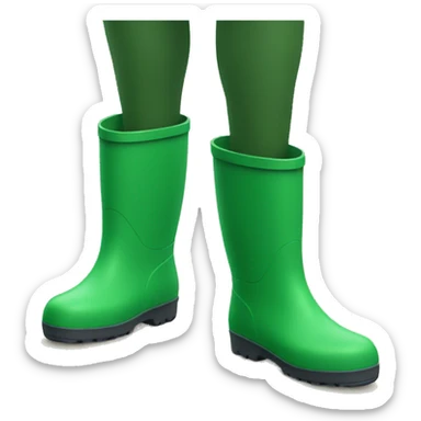 Green wellies sticker