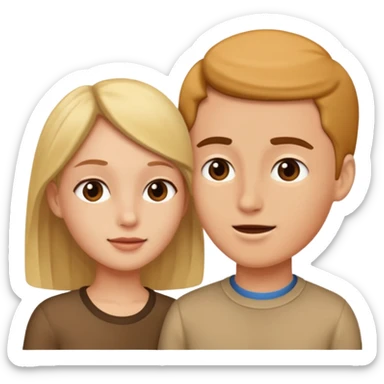 two people talking to eachother sticker