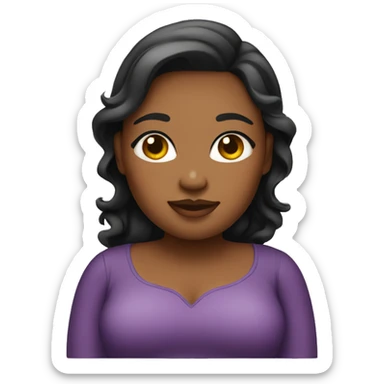 Plussize girl sticker