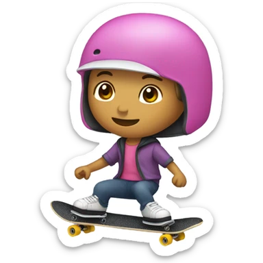 Raposa de skate sticker