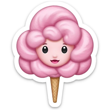 Cotton candy sticker