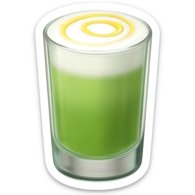 baby green matcha iced sticker