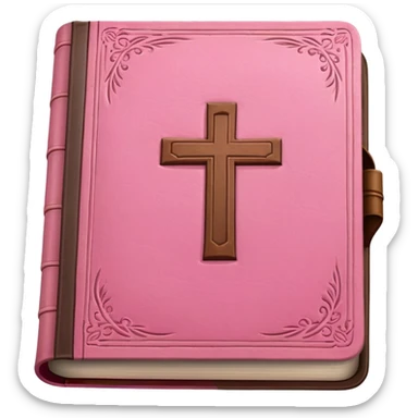 Bible pink sticker