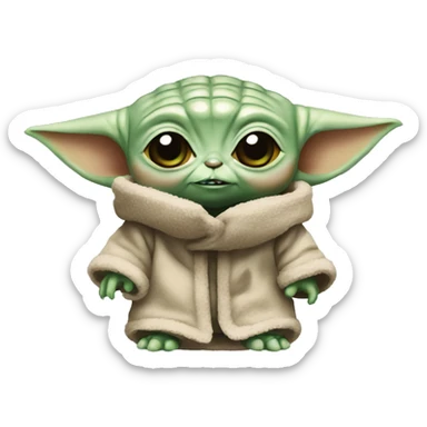 Grogu baby yoda sticker