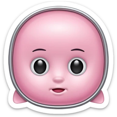 A stanley in baby pink sticker