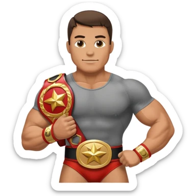  professional-wrestling with champions belt sticker