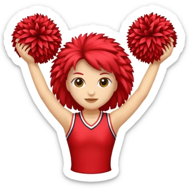 cheerleader pom pom sticker