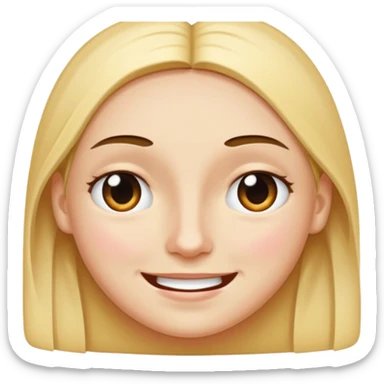 A face split diagonally: one half smiling, the other half with a tear.  sticker