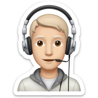 🙂‍↕️🎧 sticker