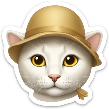 gatto con una cloche sticker