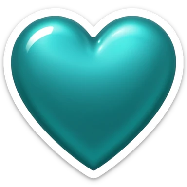 Teal heart with da best  sticker