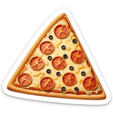 triangle pizza sticker