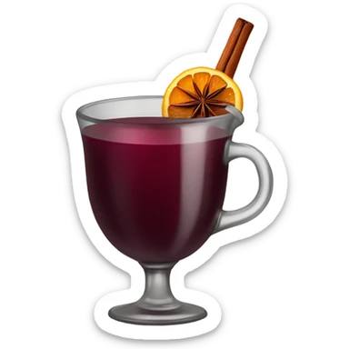 Mulled wine with star anise sticker