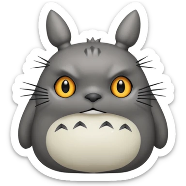Totoro tierno que se parezca al real  sticker
