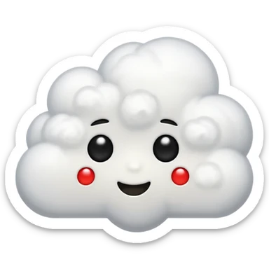 comic think cloud with three dots, no text sticker