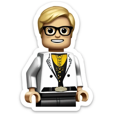 ELTON JOHN lego full body sticker