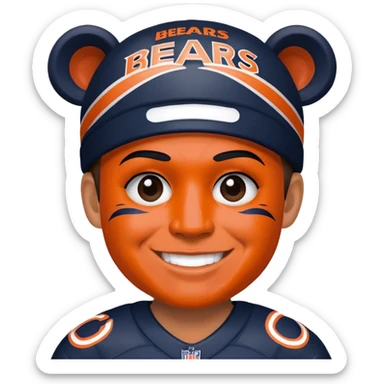 chicago bears fan sticker