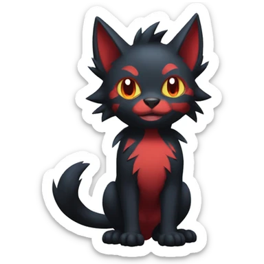 Litten-Zorua full body sticker