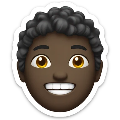 Smiling in pain sticker