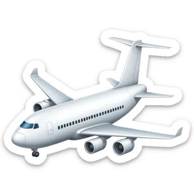 airplane, representing air transport in logistics or supply chain sticker