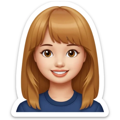 Debby Ryan with straight bangs sticker