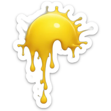 yellow splash sticker