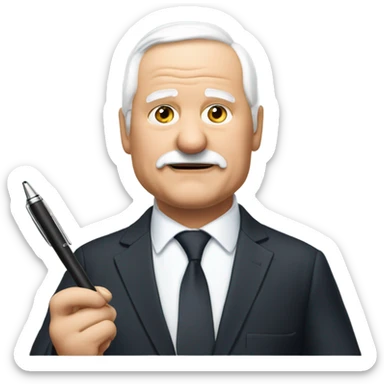 Václav Klaus holdin pen sticker