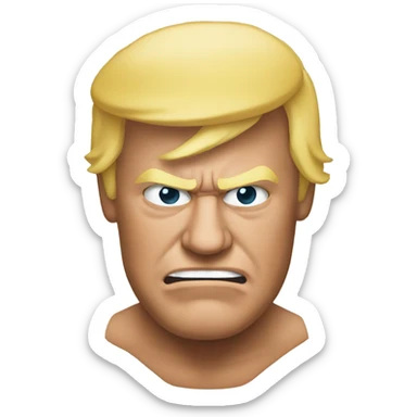 Donald Trump as wrestler sticker