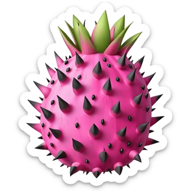 emoji de la fruta pitaya sticker