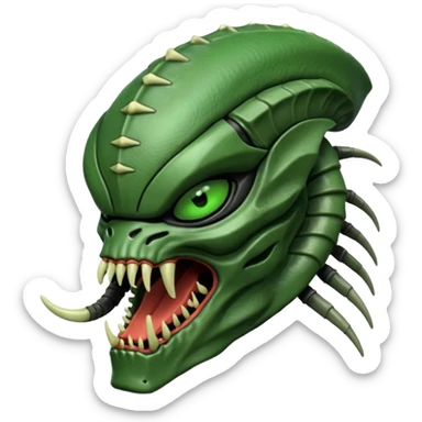 alien like in the movie predator   sticker