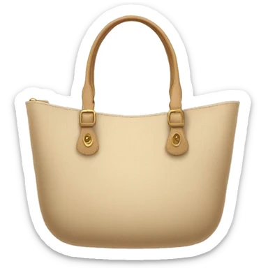 beige purse sticker
