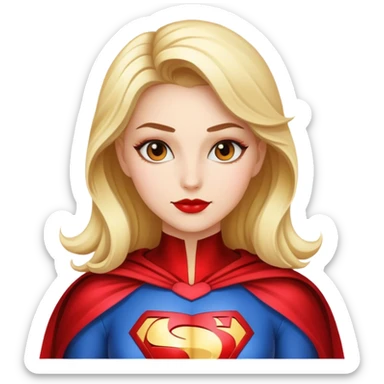 Women romantic superhero  sticker