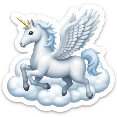 Pegasus made out of  Cloud  sticker
