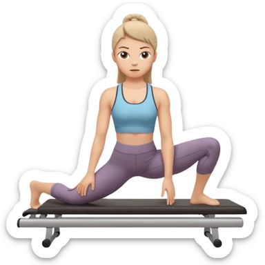 pilates girl sticker