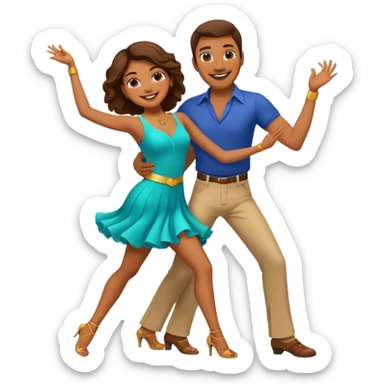 salsa dance sticker