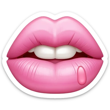 light pink lipstick kiss mark 💋 sticker