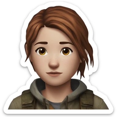 Ellie the last of us Little bit dezoom sticker