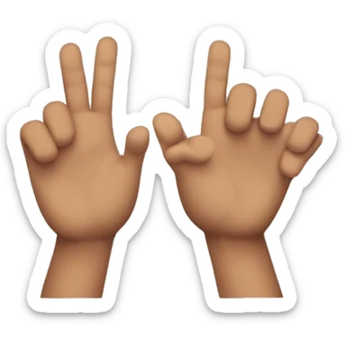 Arms wide apart sticker