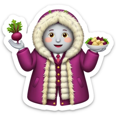 salad herring under a fur coat sticker