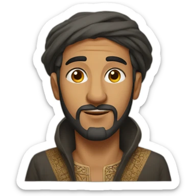 marrocan man sticker