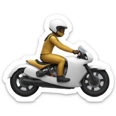 3 wheel streamline bike rider sticker