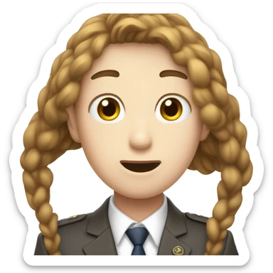 김치를 판매하는 듯이 들고 있는 남자의 상반신 sticker