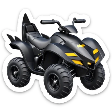batmobile atv quad cross sticker