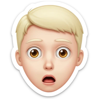 a shocked person  sticker