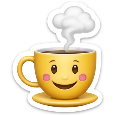 Café emoji iPhone  sticker