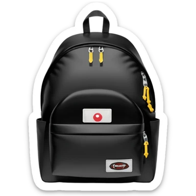 Sac à dos eastpak noir classique  sticker