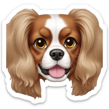 King Charles cavalier female dog sticker