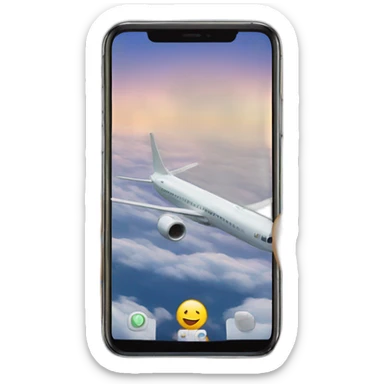 Taking pictures of plane sticker